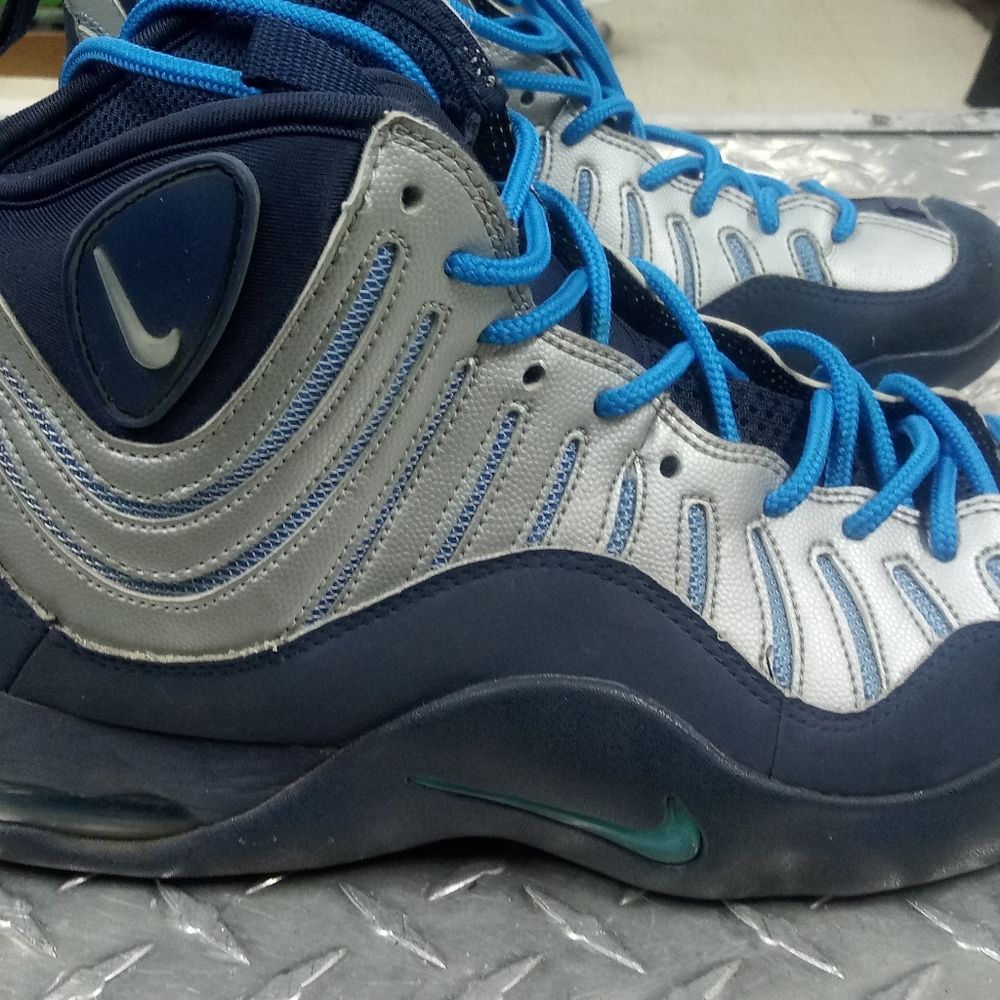 Nike air bakin midnight navy/metallic silver